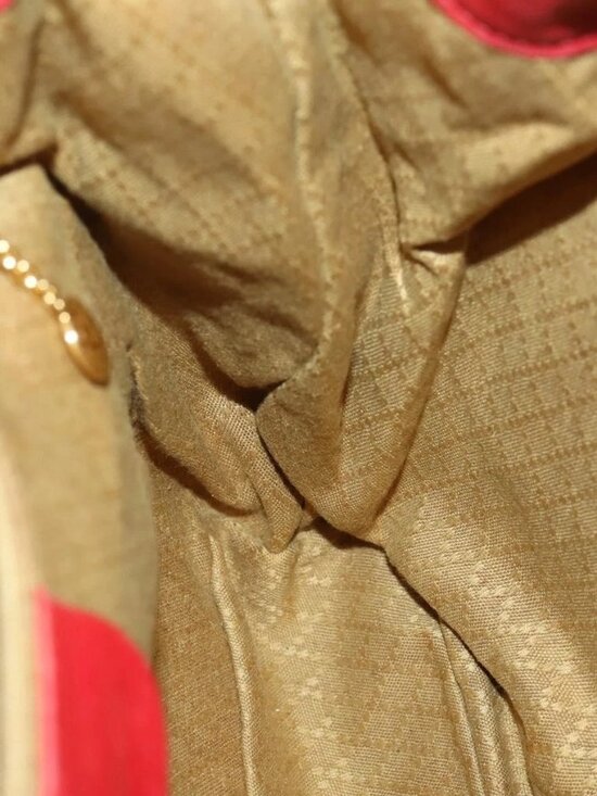 GUCCI Bamboo Backpack Leather Red Gold 003 2058 0016 Auth 156257 main image 4